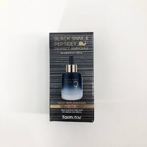 NEW Farmstay Black Snail & Peptide9 Deep Replenishing Black Snail Mucin 1.18 oz